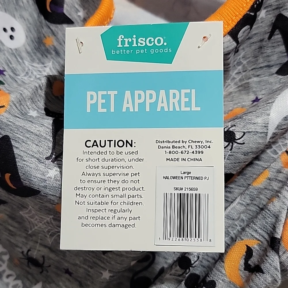 Frisco Halloween Patterned Dog & Cat Jersey PJs